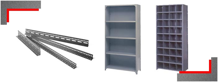 Slotted Angle Racks Square System, Slotted Shelving Systems